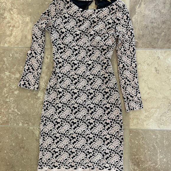 Alice + Olivia Dress Backless Embroidered Lace Detail Long Sleeve Floral Party - Picture 7 of 10